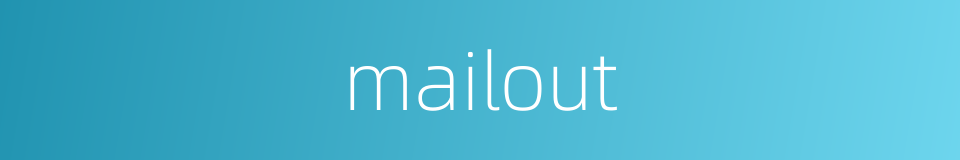 mailout的同义词