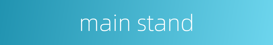 main stand的同义词