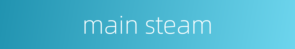 main steam的同义词