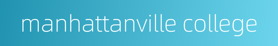 manhattanville college的同义词
