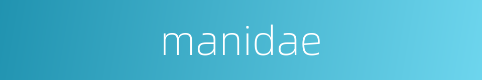 manidae的同义词
