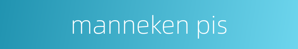 manneken pis的同义词