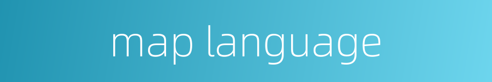 map language的同义词