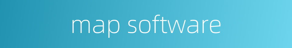 map software的同义词