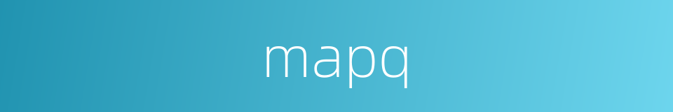 mapq的同义词