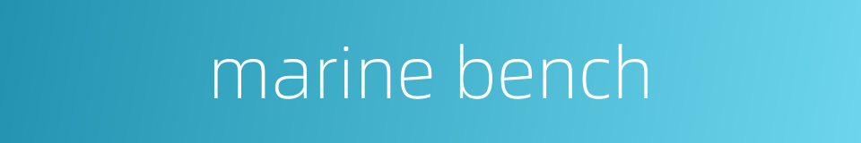 marine bench的同义词