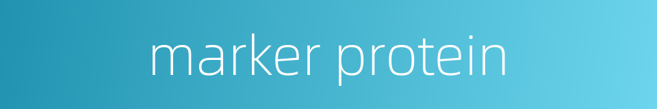marker protein的同义词