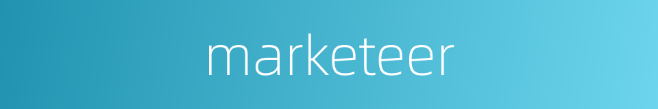 marketeer的意思