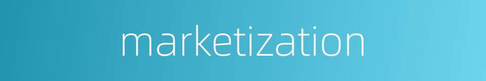 marketization的同义词