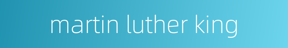 martin luther king的同义词