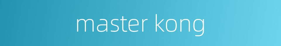 master kong的同义词