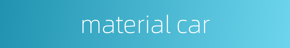 material car的同义词