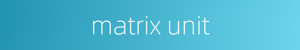 matrix unit的同义词