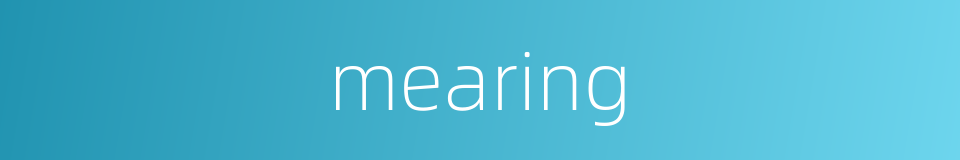 mearing的同义词
