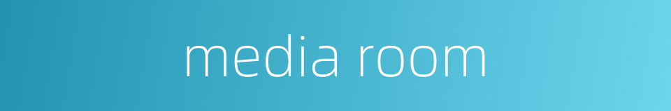 media room的同义词
