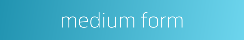 medium form的同义词