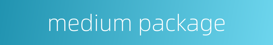 medium package的同义词