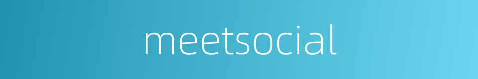 meetsocial的同义词