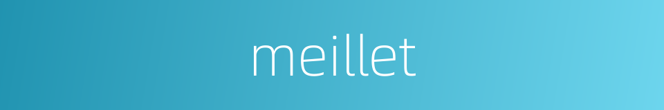 meillet的同义词