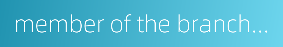 member of the branch committee的同义词