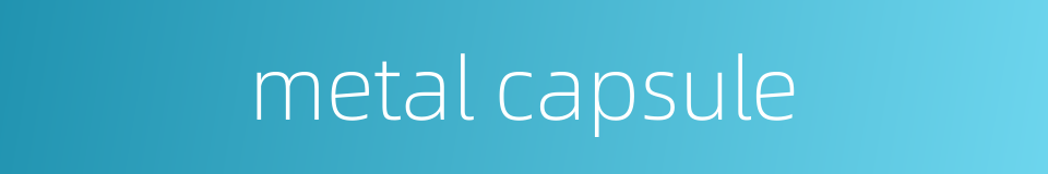 metal capsule的同义词
