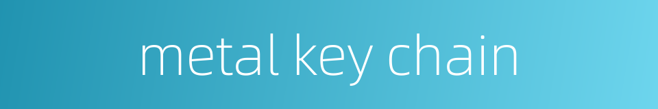 metal key chain的同义词