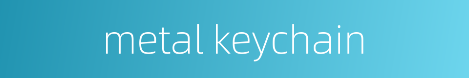 metal keychain的同义词