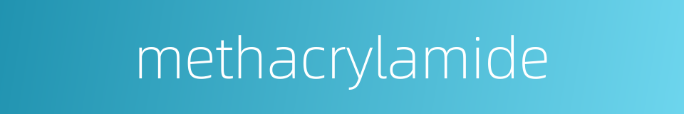 methacrylamide的同义词
