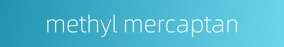 methyl mercaptan的同义词