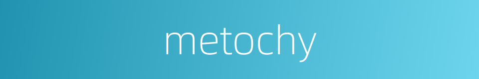 metochy的同义词
