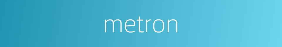 metron的同义词
