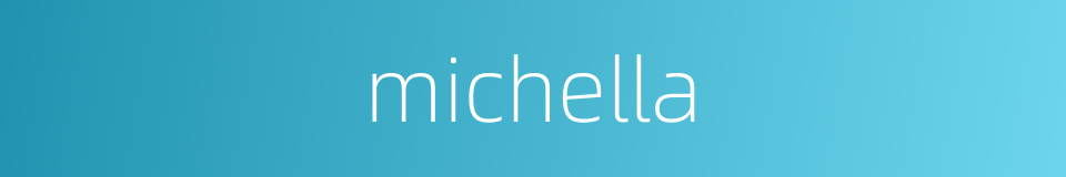 michella的同义词