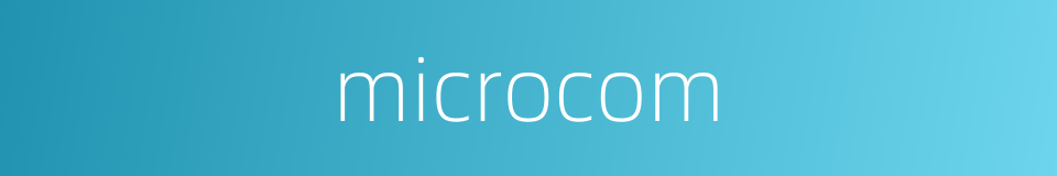 microcom的同义词