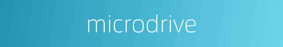 microdrive的同义词