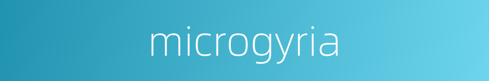 microgyria的同义词
