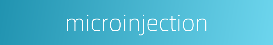 microinjection的同义词