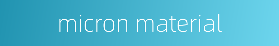 micron material的同义词
