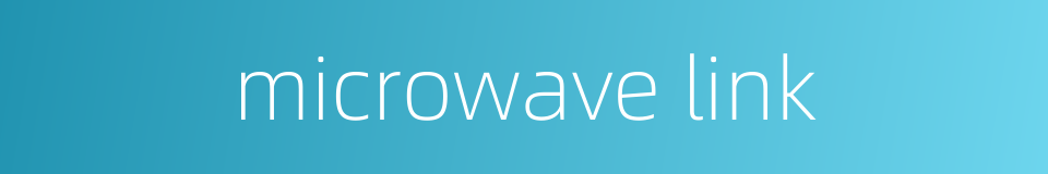 microwave link的同义词