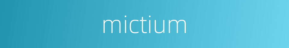 mictium的同义词