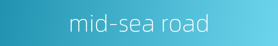 mid-sea road的同义词