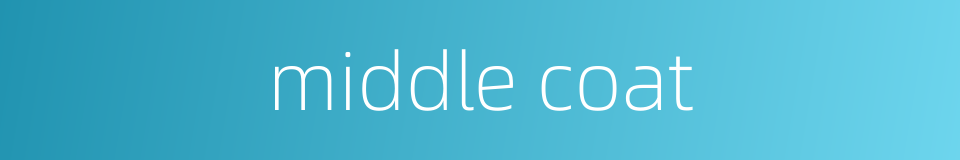 middle coat的同义词