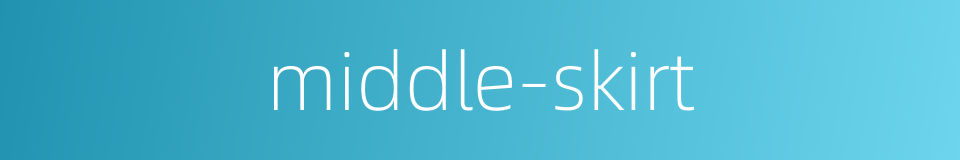 middle-skirt的同义词