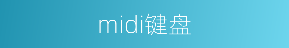 midi键盘的同义词