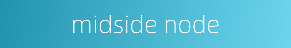 midside node的同义词
