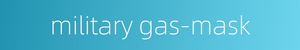 military gas-mask的同义词