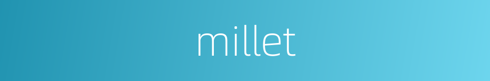 millet的同义词