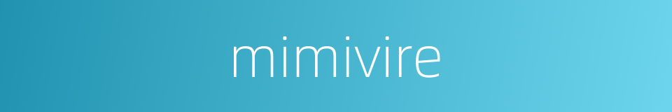 mimivire的同义词