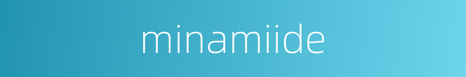minamiide的同义词