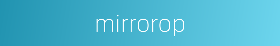 mirrorop的同义词