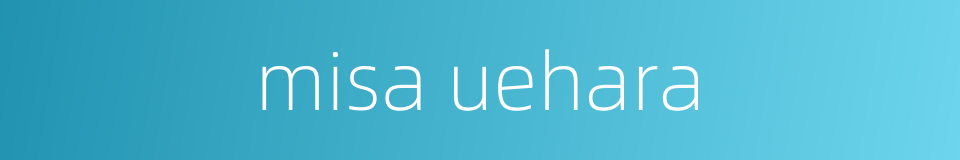 misa uehara的同义词